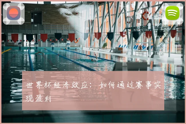 世界杯经济效应：如何通过赛事实现盈利